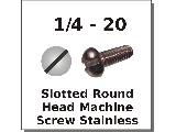 1/4-20 Round Head Stainless