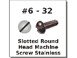 6-32 Round Head Stainless