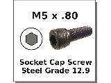 M5 x 0.80 Coarse Metric Socket Head Screw