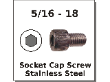 5/16-18 Socket Head Screws Stainless