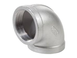 Stainless Steel Threaded 90 Degree Elbow (Sizes)