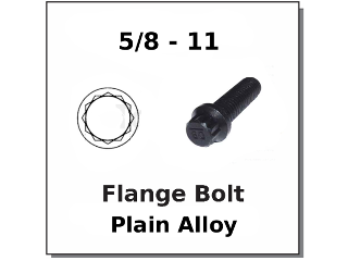 12 Point Flange Bolt 5/8-11 Plain Alloy (Length)