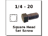 1/4-20 Square Head Bolts