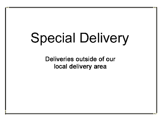 Refundable Delivery Deposit