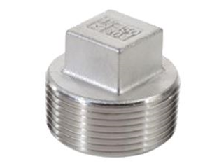 Stainless Steel Threaded Square Head Plug (Sizes)