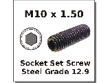 M10 x 1.50 Coarse Metric Socket Set Screw