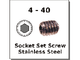 4-40 Socket Set Screws Stainless Steel