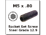 M5 x 0.80 Coarse Metric Socket Set Screw