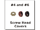 Screw Covers for #4 & #6 Screws