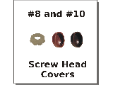 Screw Covers for #8 & #10 Screws