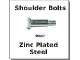 Shoulder Axle Bolts Zinc Steel