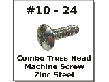 10-24 Truss Combo Head Screws Steel