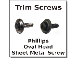 Phillips Trim Screws w/ Washer