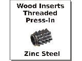 Threaded Insert Nuts Zinc Steel Press-In