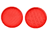 Press On 3-1/4 In Reflector Red