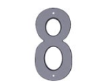 House Numbers 4 In Reflective Plastic #8