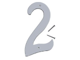 House Numbers 4 In Satin Nickel Nail-on (0 thru 9)