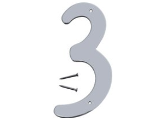 House Numbers 4 In Satin Nickel Nail-on (0 thru 9)