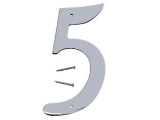 House Numbers 4 In Satin Nickel Nail-on (0 thru 9)