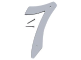 House Numbers 4 In Satin Nickel Nail-on (0 thru 9)