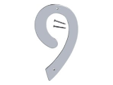 House Numbers 4 In Satin Nickel Nail-on (0 thru 9)