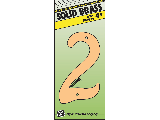 House Numbers 4" Solid Brass Nail-on (0 thru 9))