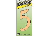 House Numbers 4" Solid Brass Nail-on (0 thru 9))