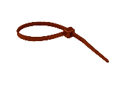 Standard Brown Nylon Cable Tie 11 In, 100 Pk