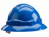 Full Brim Unvented Hard Hat Class E, Blue