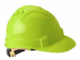 Cap Style Unvented Hard Hat, Hi-Vis Lime