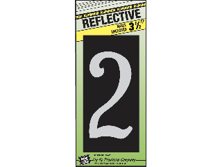 House Numbers 3-1/2" Reflective Nail-on (0 thru 9)