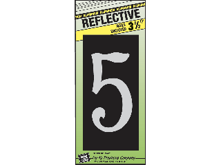 House Numbers 3-1/2" Reflective Nail-on (0 thru 9)