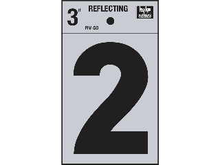 Letters & Numbers 3" Reflecting Black (A-Z, 0-9)