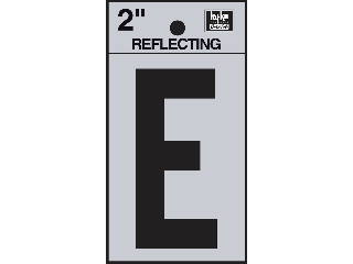 Letters & Numbers 2" Reflecting Black (A-Z, 0-9)