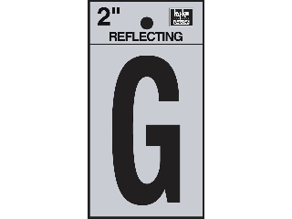 Letters & Numbers 2" Reflecting Black (A-Z, 0-9)