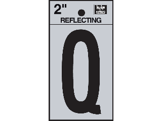 Letters & Numbers 2" Reflecting Black (A-Z, 0-9)