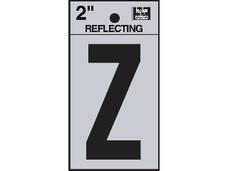 Letters & Numbers 2" Reflecting Black (A-Z, 0-9)