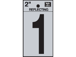 Letters & Numbers 2" Reflecting Black (A-Z, 0-9)