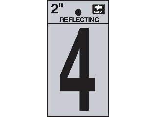 Letters & Numbers 2" Reflecting Black (A-Z, 0-9)