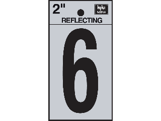 Letters & Numbers 2" Reflecting Black (A-Z, 0-9)