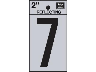 Letters & Numbers 2" Reflecting Black (A-Z, 0-9)