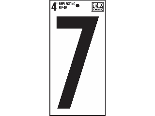 House Numbers 4" Reflective Stik-On (0 thru 9)