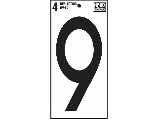 House Numbers 4" Reflective Stik-On (0 thru 9)