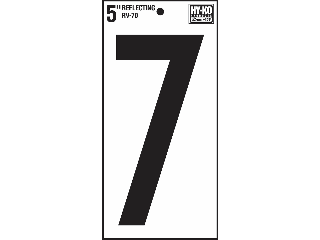 House Numbers 5" Reflective Stik-On (0 thru 9)