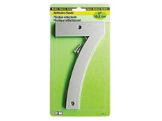 House Numbers 6 In Reflective Plastic Nail-on (0 thru 9)