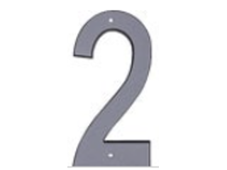 House Numbers 4 In Reflective Plastic Nail-on (0 thru 9)