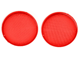 Press On 3-1/4 In Reflector Red