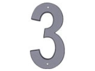 House Numbers 4 In Reflective Plastic Nail-on (0 thru 9)