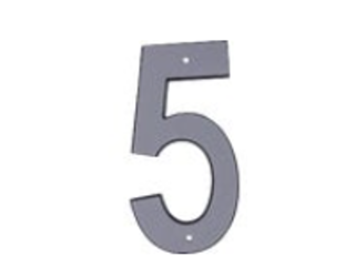 House Numbers 4 In Reflective Plastic Nail-on (0 thru 9)