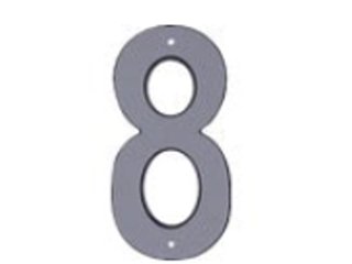 House Numbers 4 In Reflective Plastic Nail-on (0 thru 9)